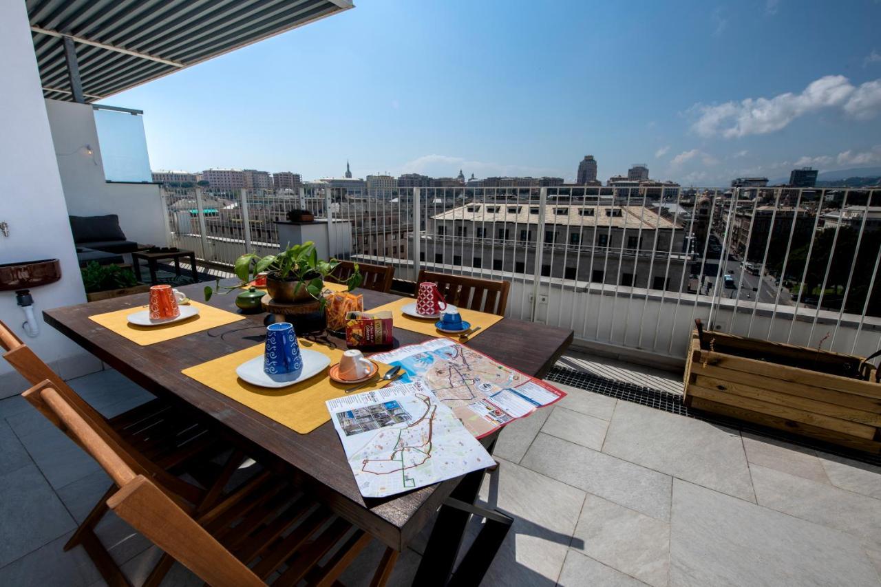 Apartament Attico Luxury Con Parcheggio E Terrazza Vista Mozzafiato Genua Zewnętrze zdjęcie
