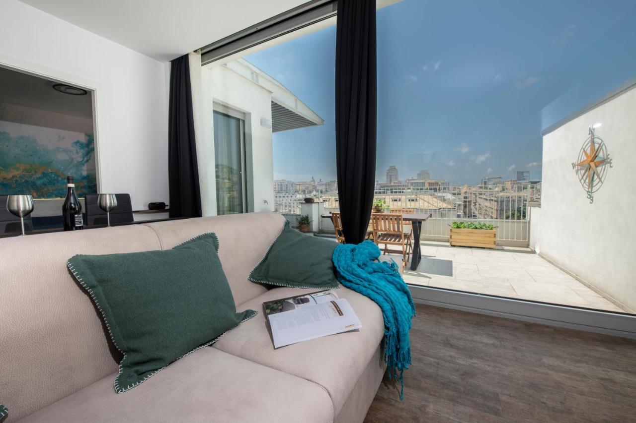 Apartament Attico Luxury Con Parcheggio E Terrazza Vista Mozzafiato Genua Zewnętrze zdjęcie