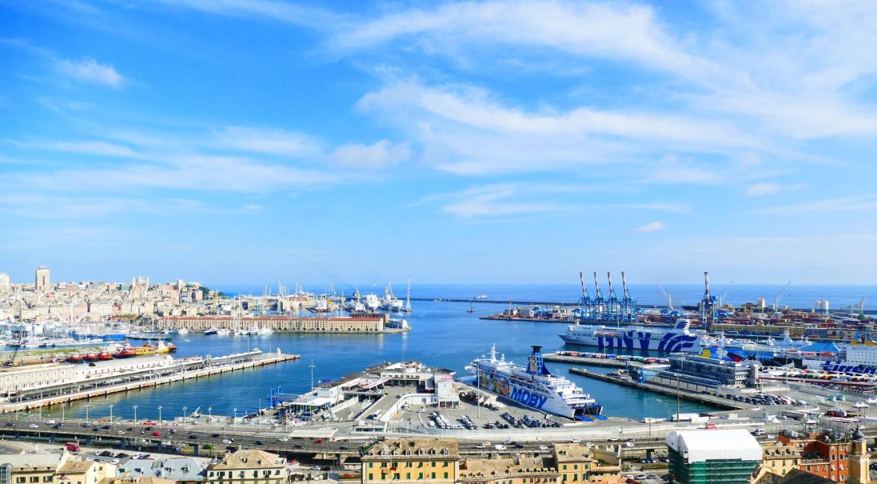 Apartament Attico Luxury Con Parcheggio E Terrazza Vista Mozzafiato Genua Zewnętrze zdjęcie