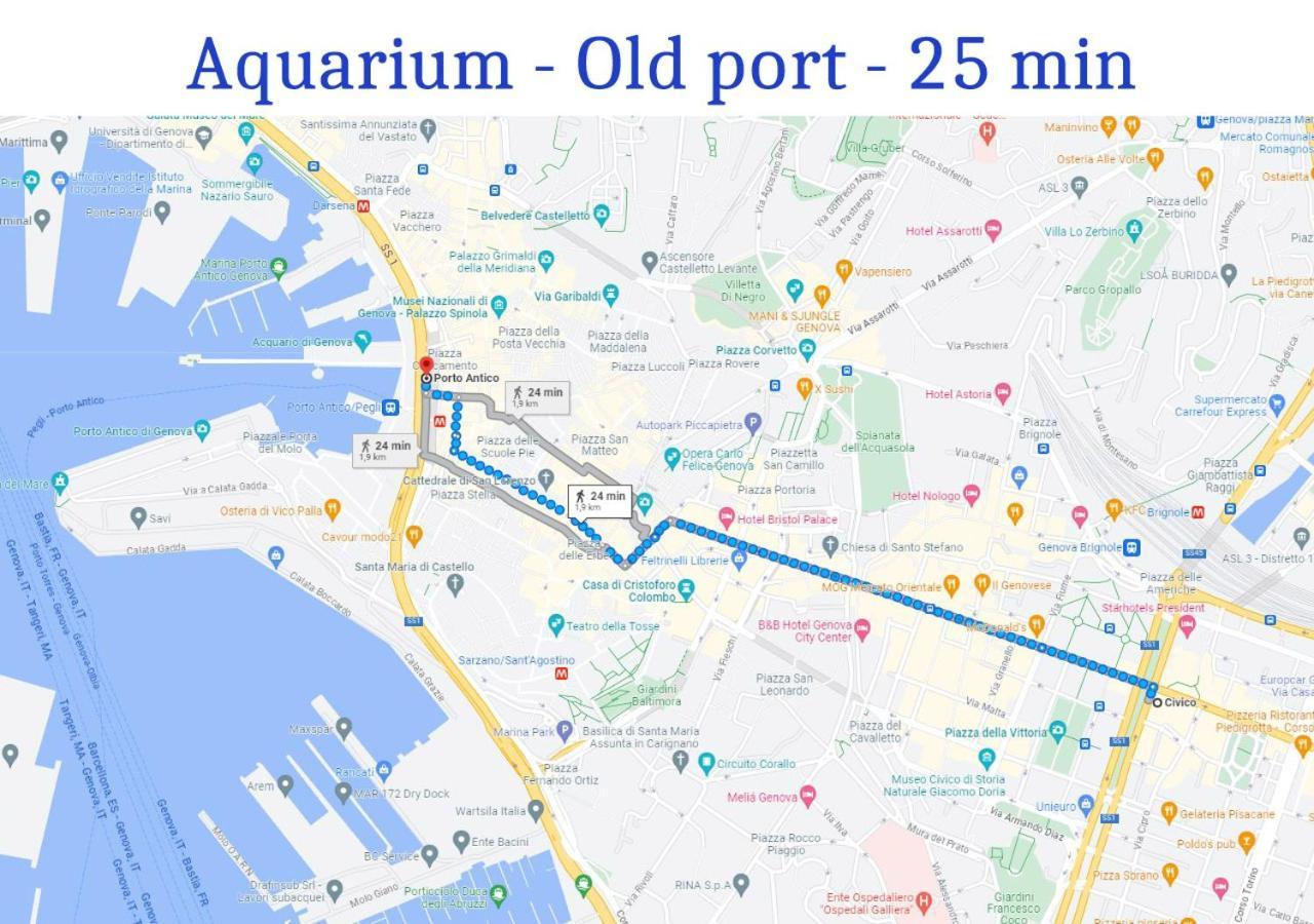 Apartament Attico Luxury Con Parcheggio E Terrazza Vista Mozzafiato Genua Zewnętrze zdjęcie