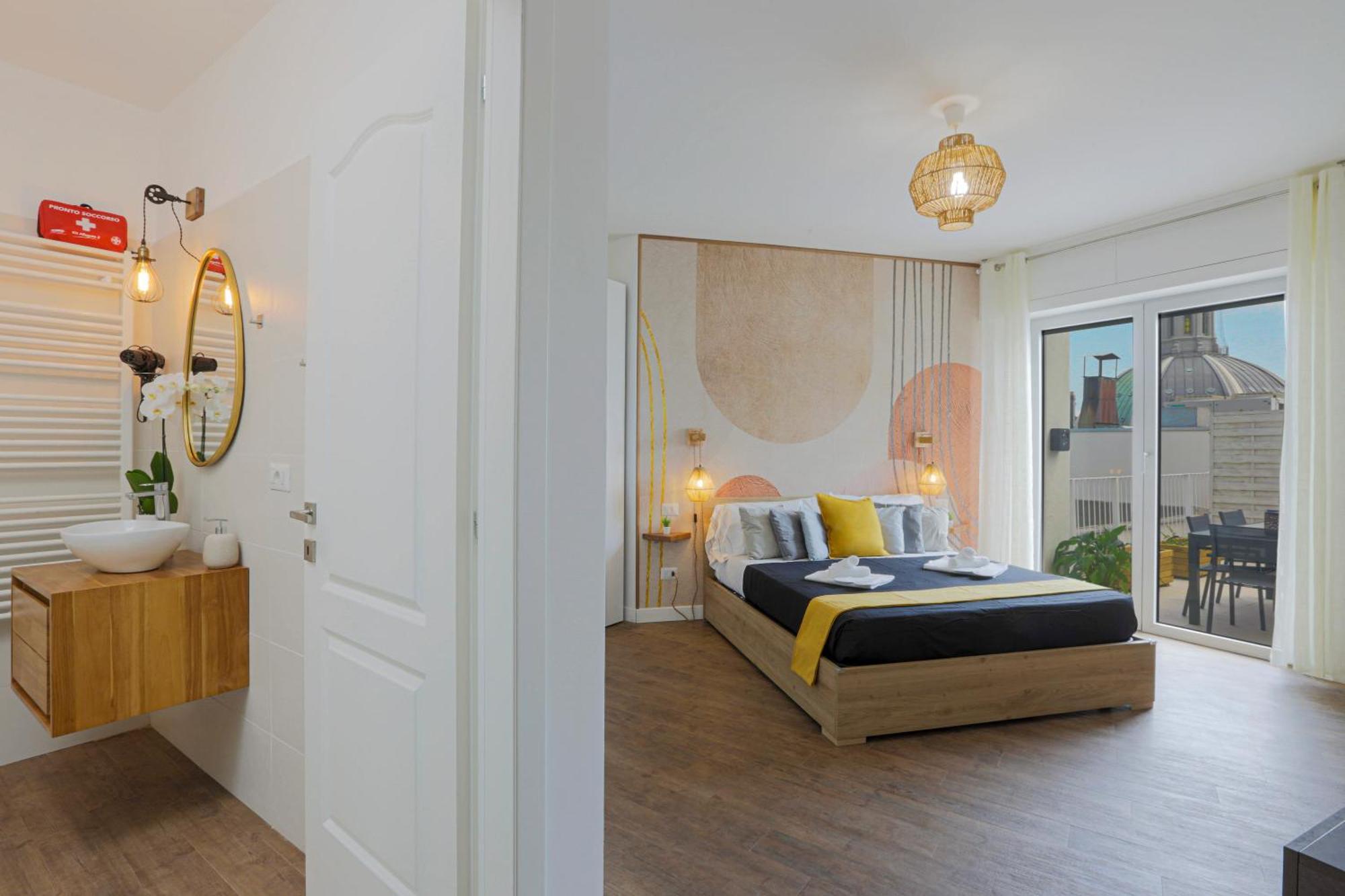 Apartament Attico Luxury Con Parcheggio E Terrazza Vista Mozzafiato Genua Pokój zdjęcie
