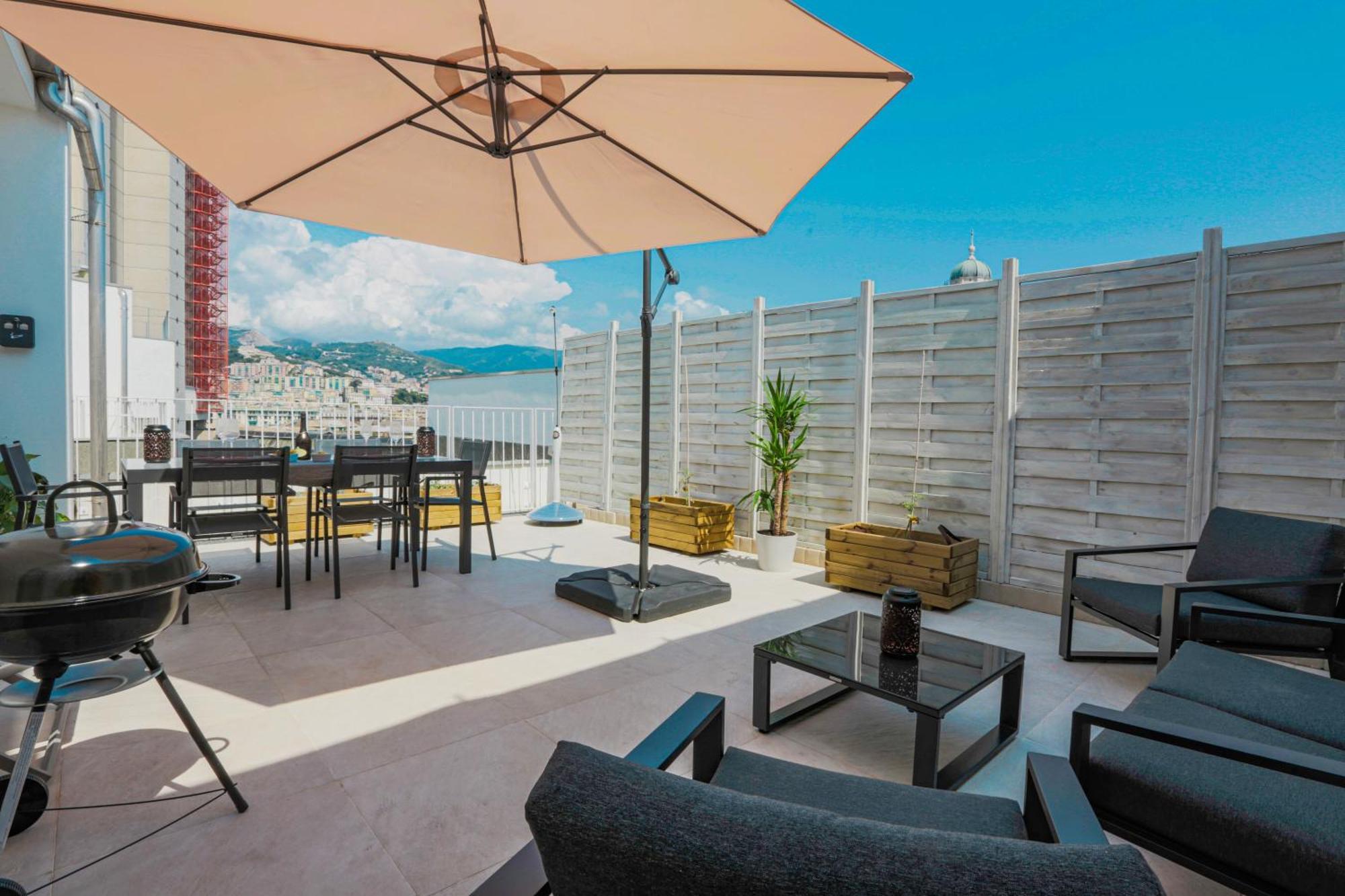 Apartament Attico Luxury Con Parcheggio E Terrazza Vista Mozzafiato Genua Zewnętrze zdjęcie