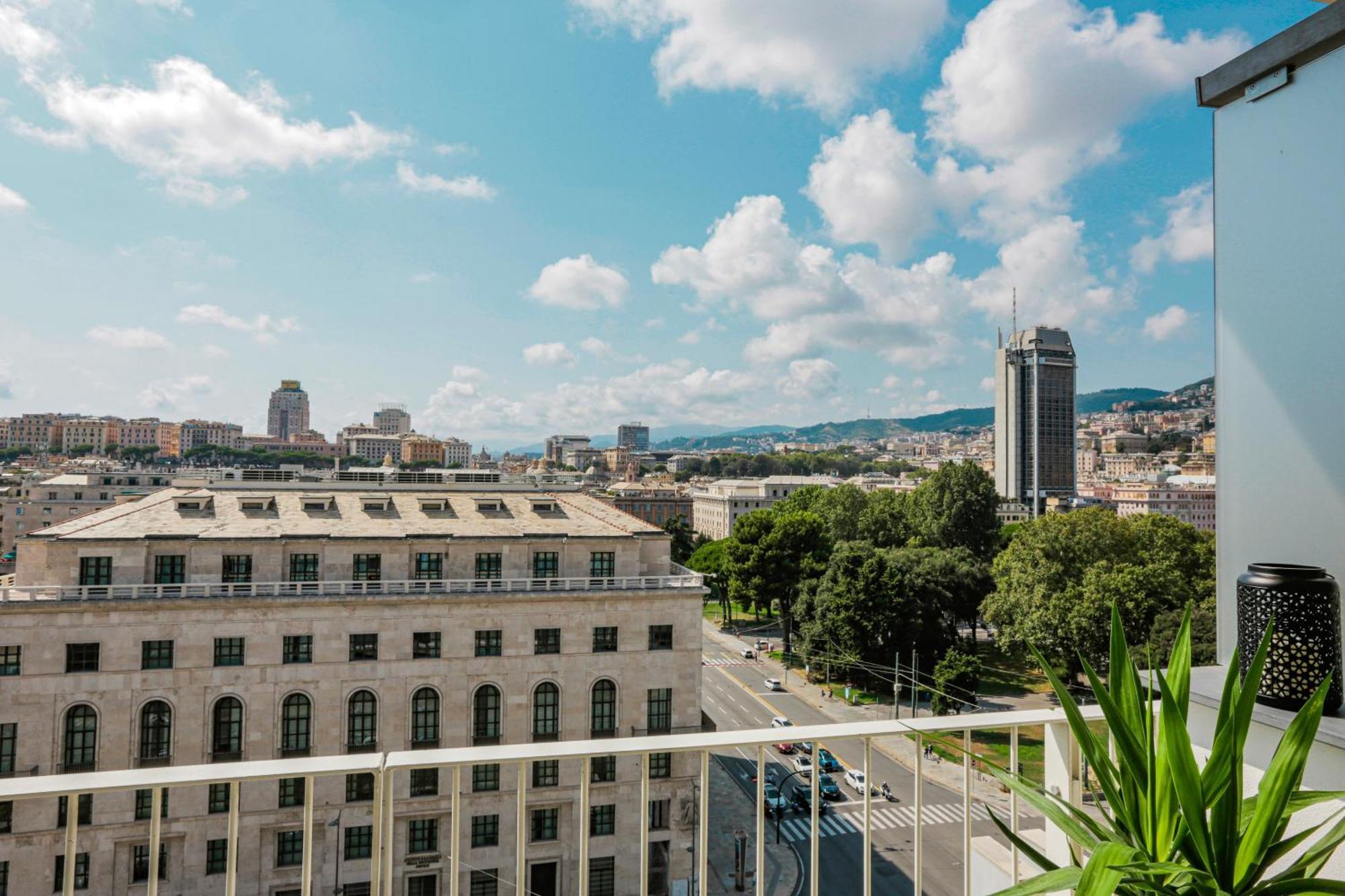 Apartament Attico Luxury Con Parcheggio E Terrazza Vista Mozzafiato Genua Pokój zdjęcie
