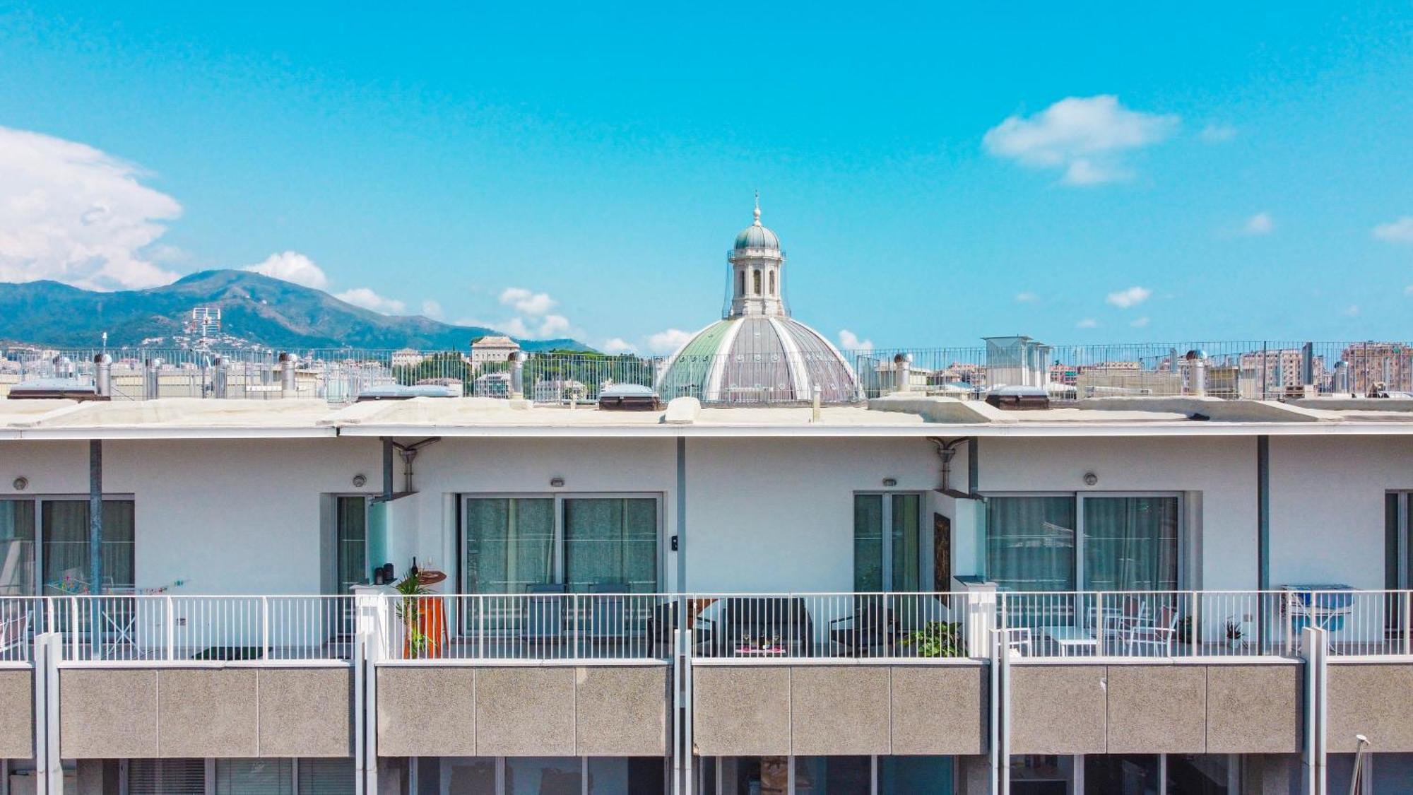 Apartament Attico Luxury Con Parcheggio E Terrazza Vista Mozzafiato Genua Zewnętrze zdjęcie